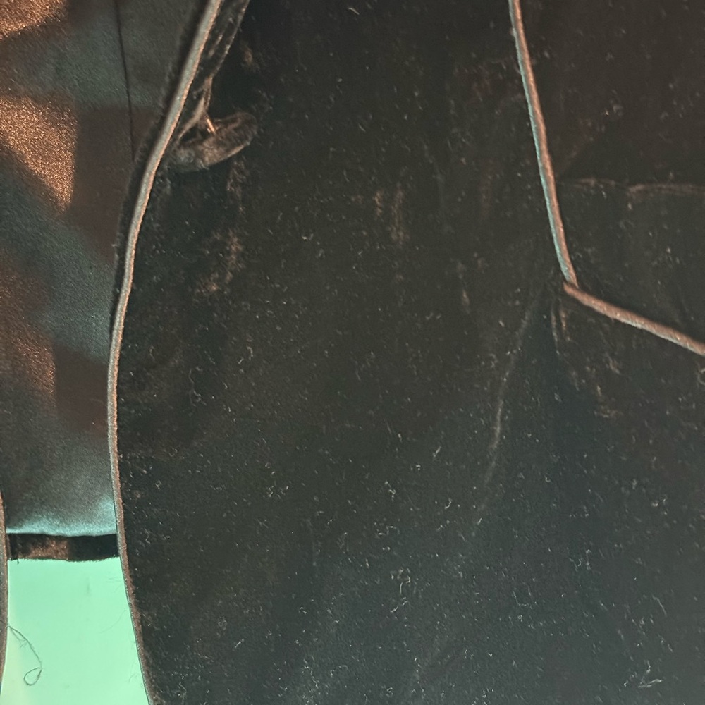 Lane Bryant Black Velvet Blazer - Picture 4 of 5